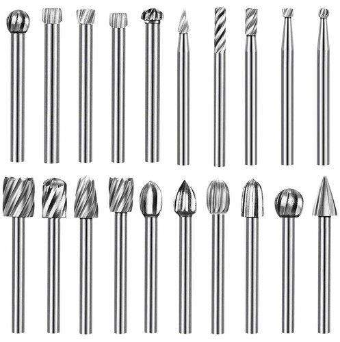 20pcs hss rotary burrs for - rotary,